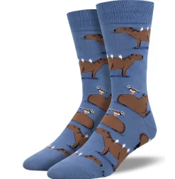 Men's Capybara Socks Blue