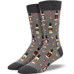 Men's Hot In Here Socks Grey Heather