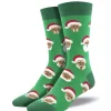 Men's Styling Santa Socks Green