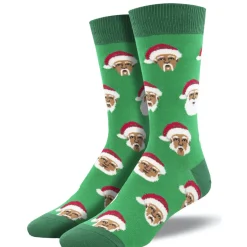 Men's Styling Santa Socks Green