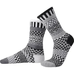 Midnight Mismatched Crew Socks