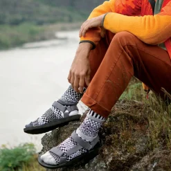 Midnight Mismatched Crew Socks