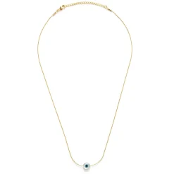 Mother Of Pearl Evil Eye Necklace