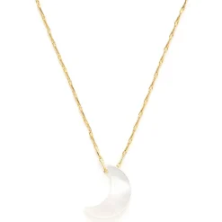 Mother Of Pearl Moon Necklace