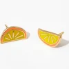 Orange Slice Post Earrings