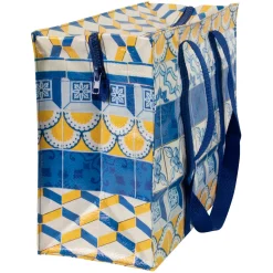 Painted Tiles Shoulder Tote