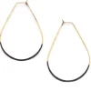 Patina Dipped Teardrop Hoops