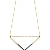 Patina Dipped V Necklace