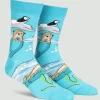Plays Well With Otters Men's Crew Socks