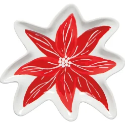 Poinsettia Shaped Dish