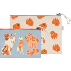 Puppos Zipper Pouches Set Of 2