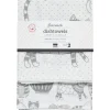 Purr Party London Grey Floursack Tea Towels Set Of 2