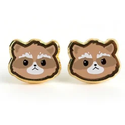 Raccoon Earrings