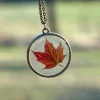 Red Maple Leaf Necklace
