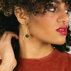 Santorini Earrings Green Aventurine