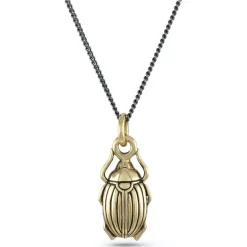 Scarab Beetle Bronze Necklace