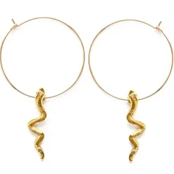 Serpent Hoops Earrings