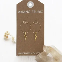 Serpent Hoops Earrings