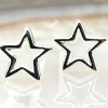 Silver Star Studs Sterling Silver