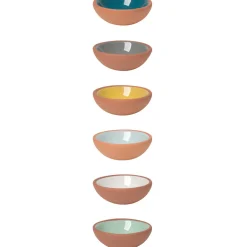 Sky Terracotta Pinch Bowls Set Of 6