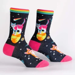 Space Cats Women's Crew Socks