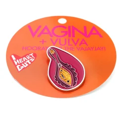 Sparkly Vagina And Vulva Enamel Pin
