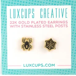 Spider & Web Earrings