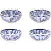 Sprout Stamped Pinch Bowls Set Of 4