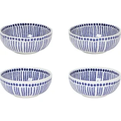 Sprout Stamped Pinch Bowls Set Of 4