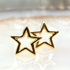 Stars Studs Gold Vermeil