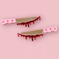 Sweetheart Bloody Knife Earrings