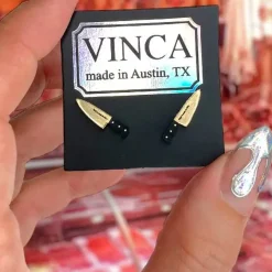 Teeny Tiny Gold Knife Studs
