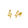 Teeny Tiny Serpent Studs Gold