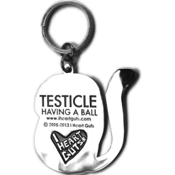 Testicle Key Chain