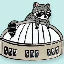 Toronto Raccoon Skydome Enamel Pin