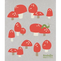 Totally Toadstools Swedish Dishcloth
