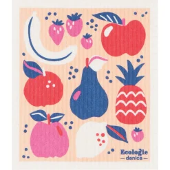 Tutti Frutti Dishtowel And Swedish Sponge Cloth Set