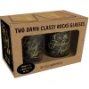 Two Damn Classy Rocks Glasses