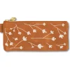 Vegan Leather Embroidered Pouch