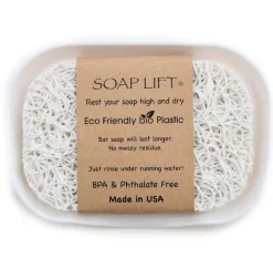 Waterfall Soap Dish With Soap Lift - White