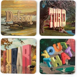 Wayne White Coaster Set