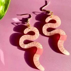 Wiggly Worm Earrings