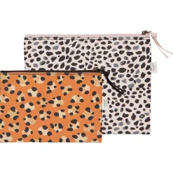 Wild Heart Zipper Pouches Set Of 2