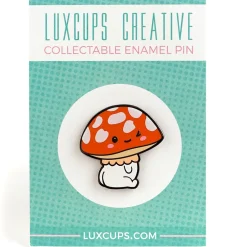 Winking Mushroom Pin