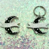 Witch & Familiar Enamel Pin + Pet Collar Charm